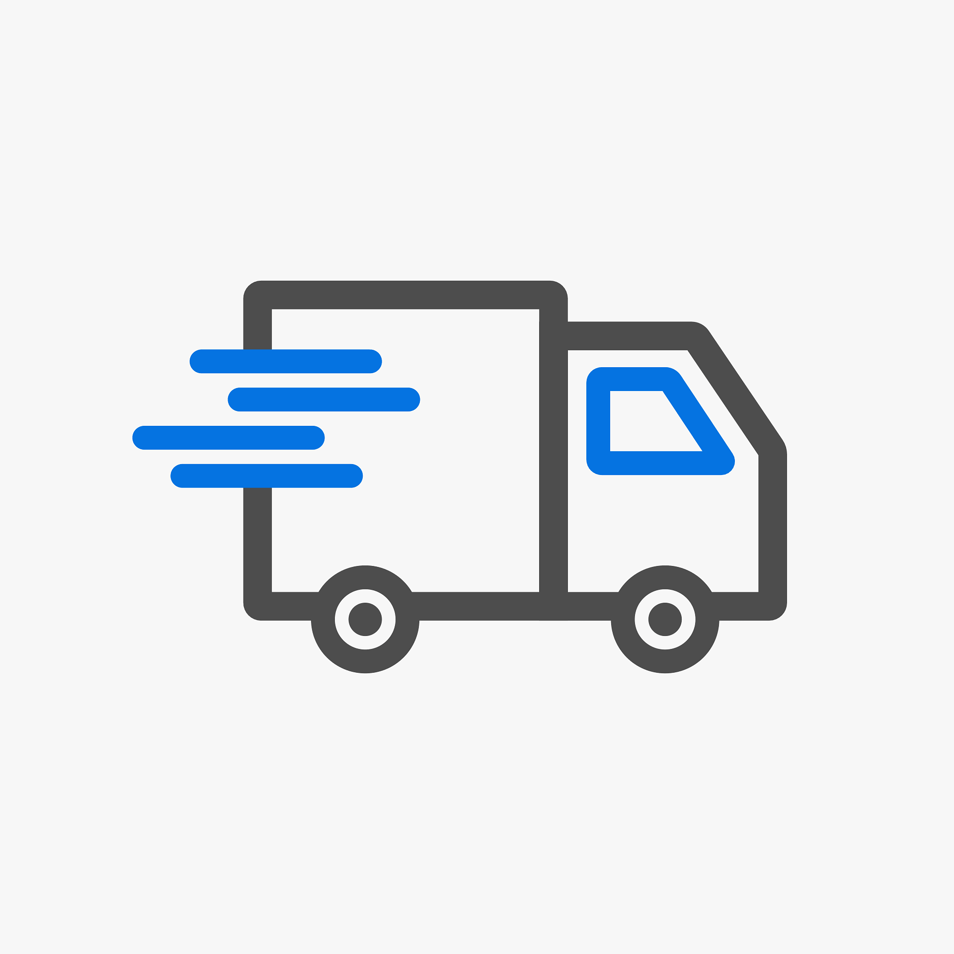 blue truck delivery icon